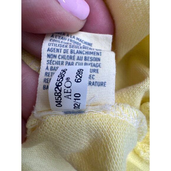 American Eagle Outfitters Yellow Polo Shirt XS Athletic Fit Cotton Made Vietnam - Picture 9 of 11